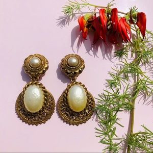 Vintage clip-on earrings